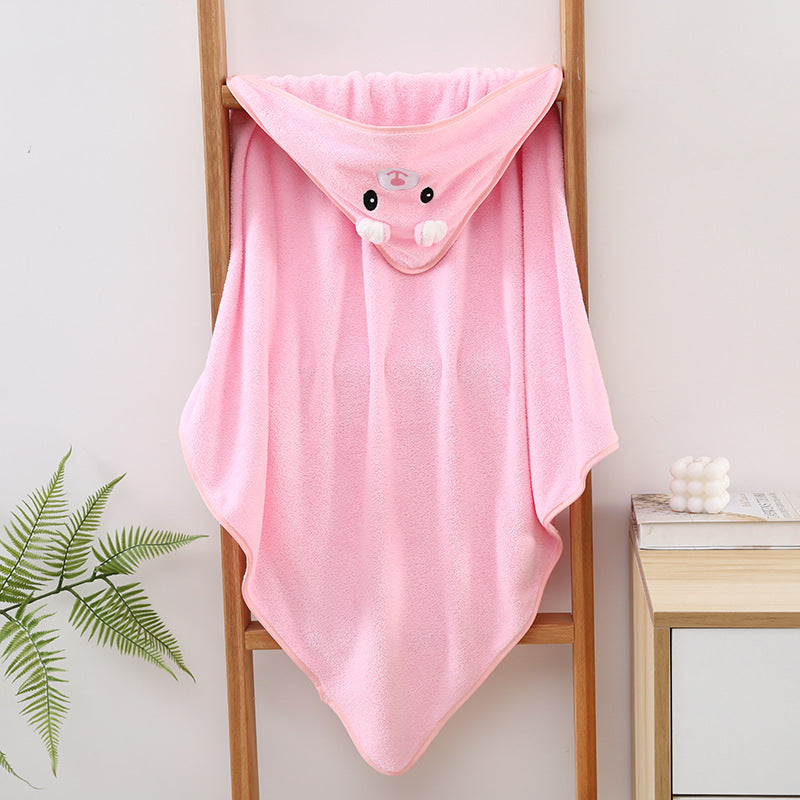 HOMIE Baby Hooded Towel (80 x 80cm | Coral Fleece | Hypoallergenic | 29 Animal Designs)