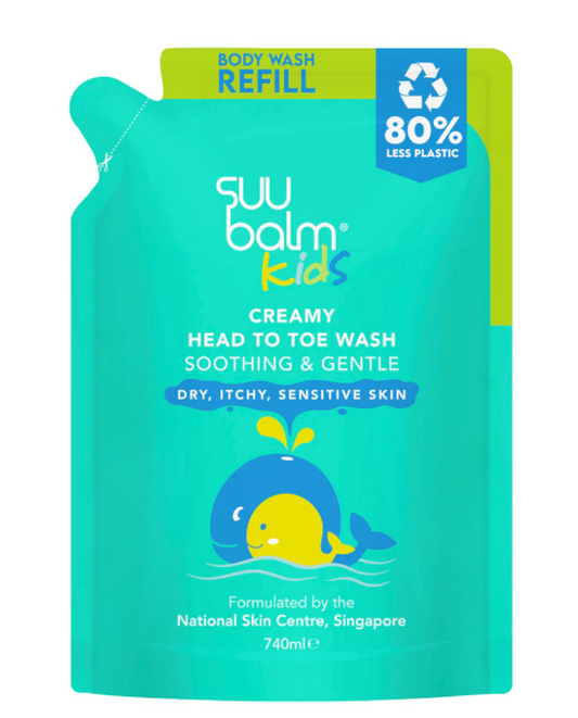 Suu Balm Kids Creamy Head To Toe Wash (Soothing & Gentle)