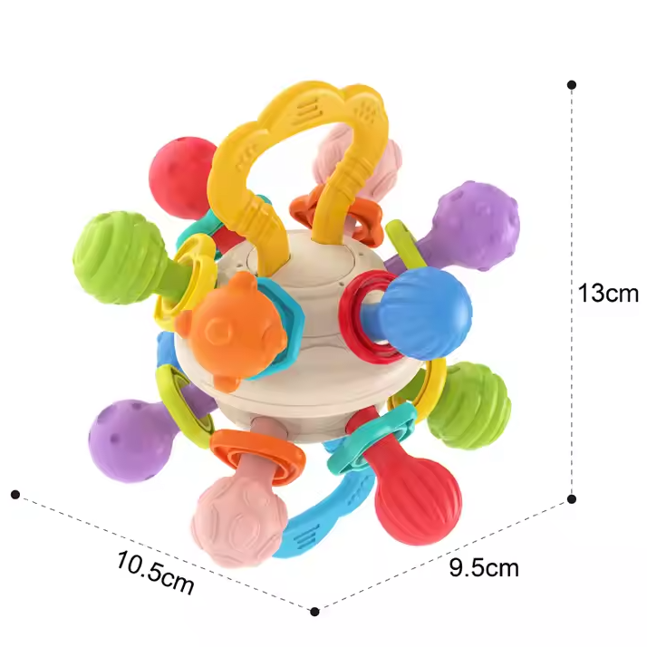 Colorful Baby Rattle Activity Toy