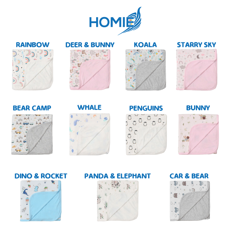 HOMIE Cozy Baby Bamboo Blanket (size120x120cm)
