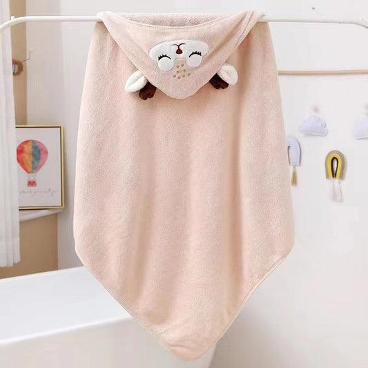 HOMIE Baby Hooded Towel (80 x 80cm | Coral Fleece | Hypoallergenic | 29 Animal Designs)