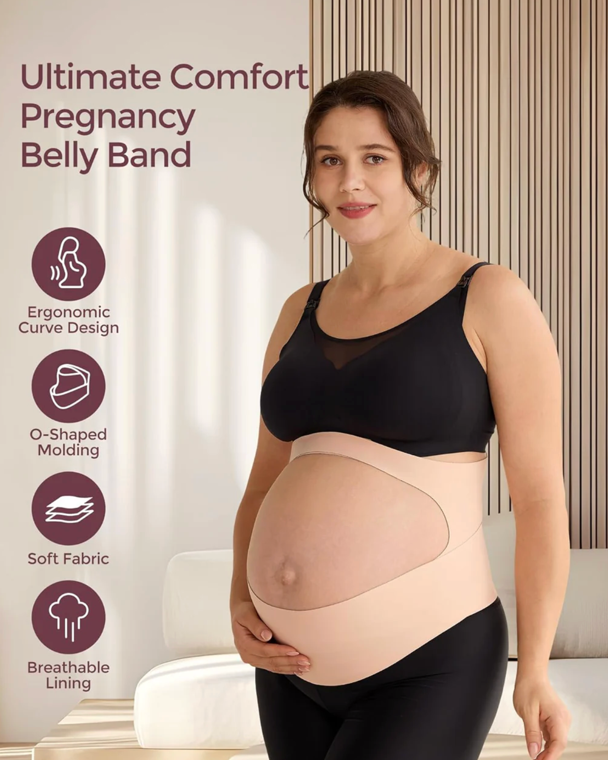 Momcozy Ergonest Maternity Belly Band (3D Support)
