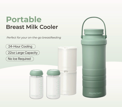 Momcozy Portable Breast Milk Cooler for Outdoor (22oz) - 24H Temperature Control