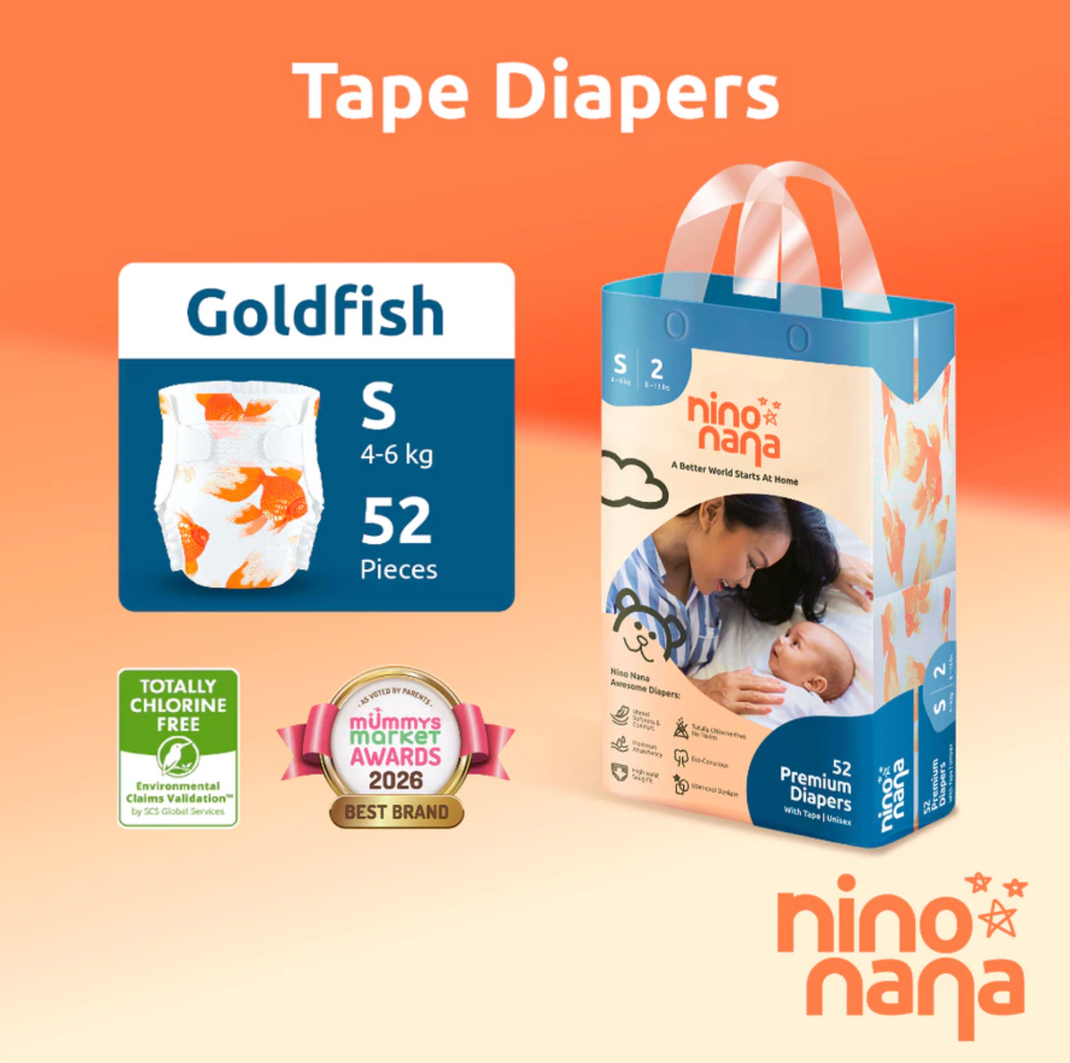 Nino Nana Diapers [1 pack]