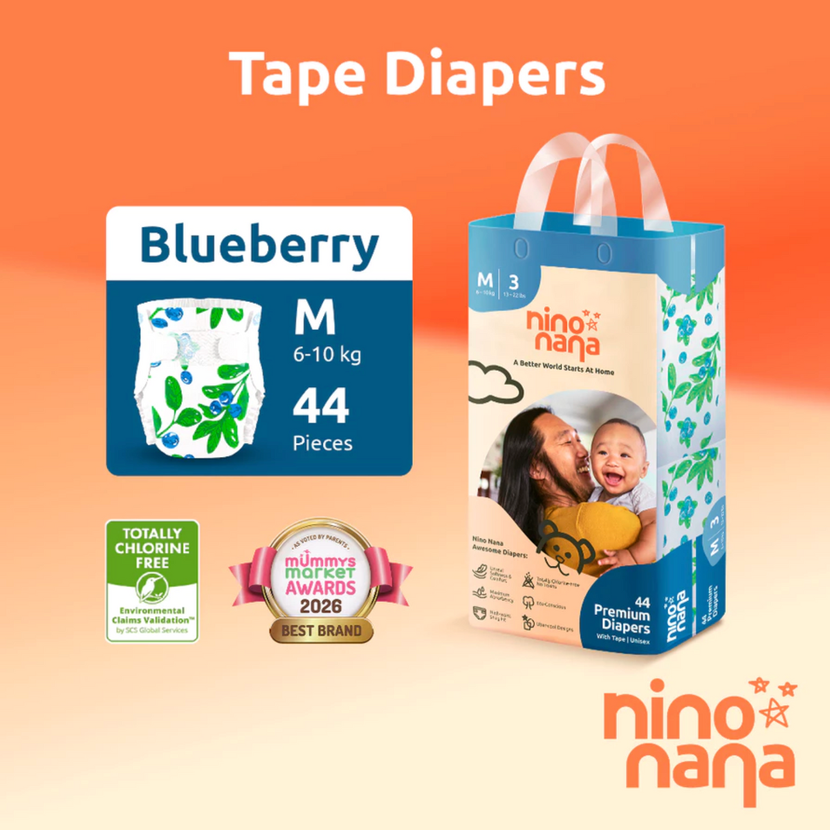 Nino Nana Diapers [1 pack]