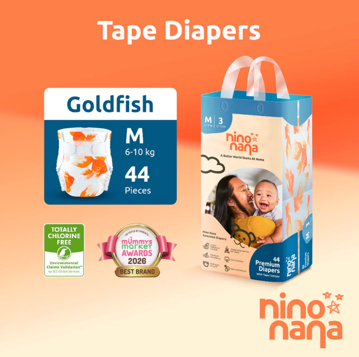 Nino Nana Diapers [1 pack]