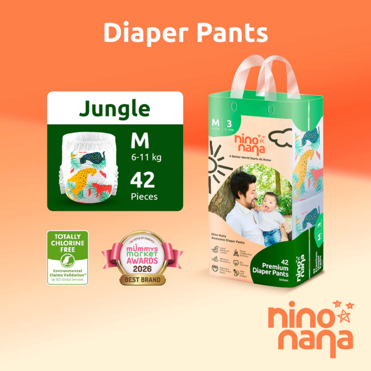 Nino Nana Diapers [1 pack]