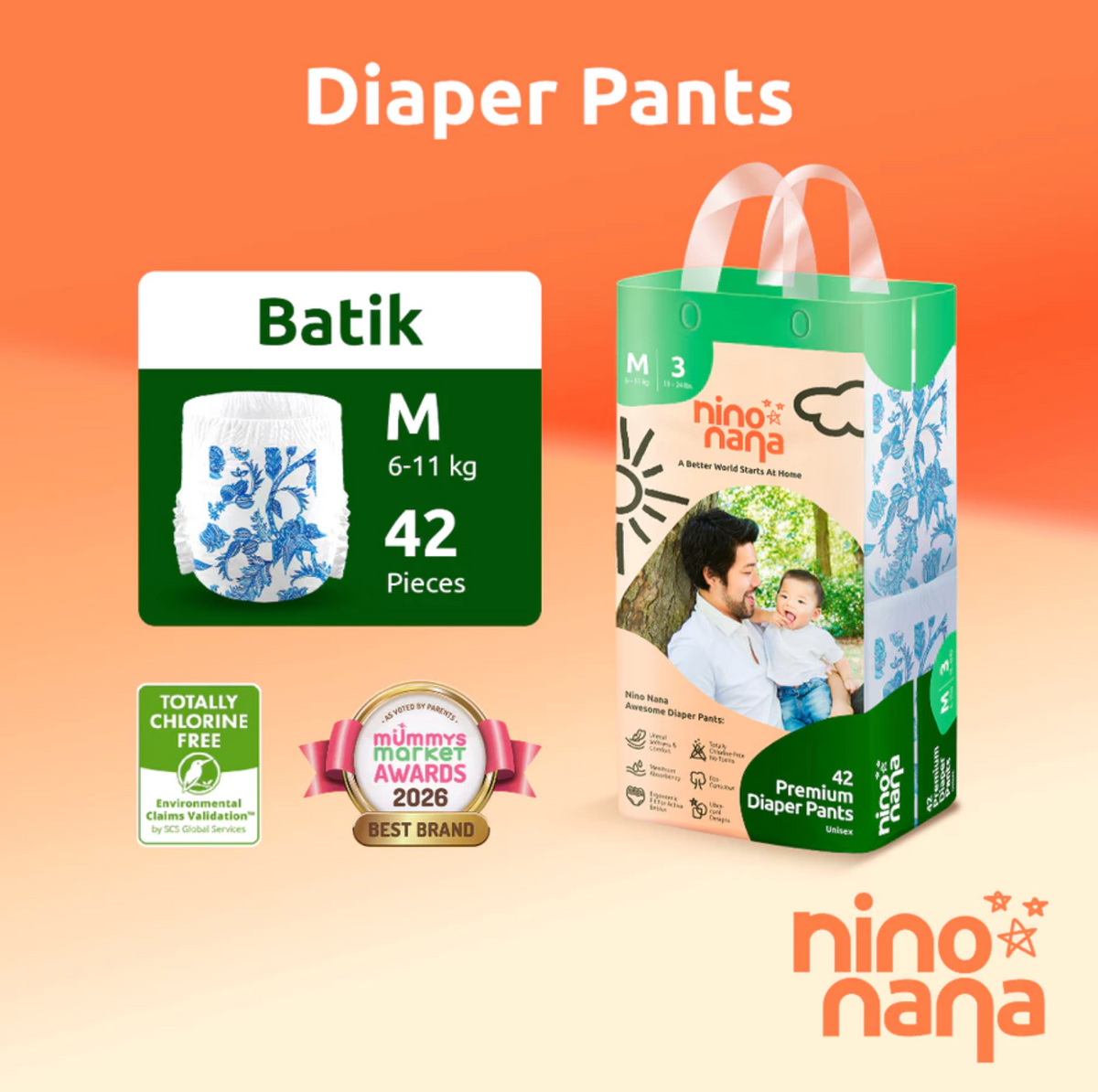 Nino Nana Diapers [1 pack]