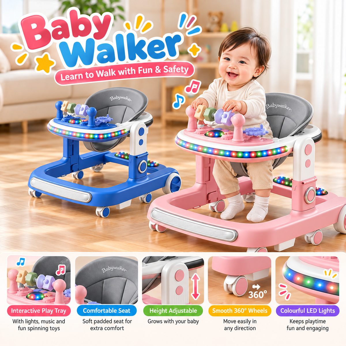 Baby Walker (6 to 12 Moths)
