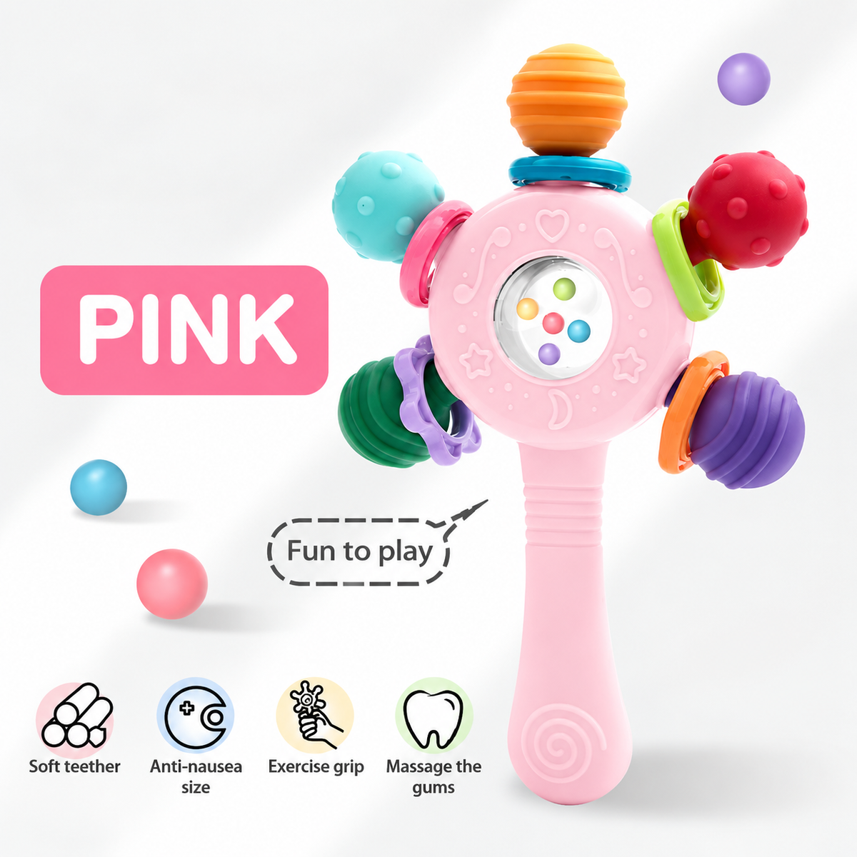 Baby Teething & Sensory Rattle