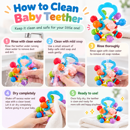 Colorful Baby Rattle Activity Toy